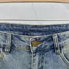 2024 Spring Herbst Stickerei Druck Reißverschluss Herren Jeans Leichtes Mann des Menschen mit langen Bleistifthosen WCNZ036