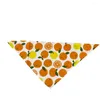 Hundkläder 50st Bandana Triangle Scarf Summer Fruit Style Washable Cotton Accessoarer för små grooming -produkter