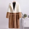 Designers new plush winter jacket womens long lapel jacket fluffy and luxurious leather jacket Ketedi womens fake natural fur jacket womens