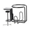 Keukenopslag 2 in 1 bureaubebekerhouder met hoofdtelefoonhanger gaming accessoires kantoorbenodigdheden black metal desktop organizer drankje