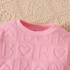 Clothing Sets 2Piece Fall Born Girls Clothes Korean Cute Letter Long Sleeve Tops Pants Baby Luxury Toddler Boutique Outfits BC1786