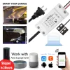 Control WiFi Switch Smart Garage Door Opener Controller Work with Alexa Echo Google Home Smart Life/Tuya APP Control No Hub Required