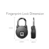 Lock Fingerprint Padlock BluetoothCompatible Lock Biometric Metal Keyless Thumbprint Locks With USB Charging House Security Locks