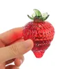 Party Decoration Crystal Strawberry Ornament Office Decor Fruit Desktop Figurine Home Decorative Prop White Ornaments Table Adornment