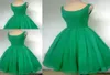 Prawdziwa próbka Linia Szmaragdowa Green Green Surk Krótkie sukienki koktajlowe Vestidos de Noiva Festa Fast 8366877