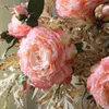 Decorative Flowers Amazing Peony Flower Decors Captivating Centerpiece For Enhancing In Living Rooms & Dining Area B03E