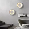 Muurlamp indoor volle maan creatieve sterrenhemel slaapkamer bed sconces corridor trap decoratieve muurschildering gips witte ledverlichting