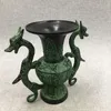 Vaser dubbel drake brons vas antik hemdekoration prydnad