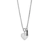 Anhänger Halsketten europäische und amerikanische Liebe Halskette Einfache transparente Glasur Herz Schlüsselblatt Kette Kaltwindschmuck Schmuck