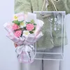 Dekoratif çiçekler el yapımı tığ işi çiçek buket mini tığ işi papatya yıldönümü hediyesi