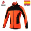 Stelt arsuxeo fleece thermisch fietsenjack herfst winter warming -up fiets kleding winddichte windbreaker jas mtb fiets jerseys