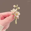 Broches plant bloem emailbroche broche retro daisy tulip boeket mand bel orchidee revers revers pins bruiloft sieraden