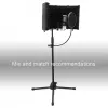 Accessories Metal / Plastic Microphone Isolation Shield 3 / 5Panel Wind Screen High Density Absorbing Foam Live Broadcast