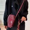 Bolsa feminino de caixão de caixão de sacola cartoon gótico crossbody rose bolsa rosa bolsa celular halloween