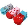 Dog Apparel 4pcs/Set Cute Warm Cat Shoes Anti-Slip Knit Socks Pink Pet Puppy Kitten For Small Medium Dogs Cats Chihuahua Perros