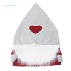 Stuhlabdeckungen 2PCS Santa Hat Dining Christmas Cover für Jahr 2024 Dekor C9GA