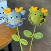 Decorative Flowers Hand Knitted Graduation Flower Creative Dragon Year Artificial Decorations Handicraft Gift Birthday Present Valentine's