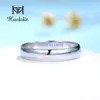 Kuololit 750 18k 14k 10k Soulets de couple pour femmes hommes or blanc anneau de luxe anniversaire de fête de fête de mariage 10 240401