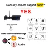 Câmera de câmeras Jienuo IP Câmera IP Wireless 1080p Audio HD CCTV Vigilância de segurança externa à prova d'água à prova d'água Wi -Fil Wi -Fi Home Camera IP