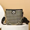 Shoulder Bags Net Celebrity Thousand Bird Plaid Bag Female 2024 Women's All-match One-shoulder Diagonal Ladies