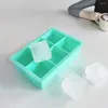 Baking Moulds Widened Bottom Ice Tray Leakproof Freezer With Transparent Lid Food Grade Reusable Cube Maker For Fridge Non-sticky