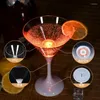 Copos de vinho LED Luminous Bar Copo KTV Coquetel Glass 6pcs Copos FDA Food Grade Plastic Light Bateria