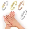 Cluster anneaux fidget perles anxiété billes boules fileuses réglables pour les femmes single bobine spirale tournante librement anti-stress bijouxrie