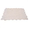 Bordduk Vintage Rektangel Bomullsvirka-spets 40x60 cm liten dukduk köksmat placemat spetsar ihålig hemtextil