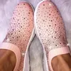 Sıradan Ayakkabı Kadın Daireler Sneakers Glitter Slip-On Eva Elastik Top Gh Sport Spor Salon Zapatillas Mujer