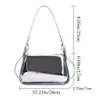 2024 2023 New Fashion Versatile Shoulder Glossy Silver Chic Casual Crossbody Bag Women Luxury Designer Purses Handbags Underarm Bag 10a