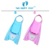 Accessori per bambini in silicone pinne di nuoto morbide e comode flippers unisex blu spedizione gratuita