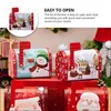 Storage Bottles Christmas Tinplate Mailbox Shape Cookie Tin Candies Biscuits Treat Box Small Gift Case Xmas Party Favor Or Treats