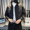 Kurtki męskie 2024 Spring Bomber Jacket Men Mash Modna okrężna obrońca Hasual Windbreaker Płaszcz Motocyklowy