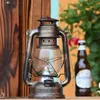 Świecane uchwyty w starym stylu lampa retro nafta przenośna na zewnątrz metalowy szklany szklany koni kreatywny dekoracja domu