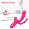 VVIBRATER G-SPOT Bunny Vibrator Vibrations/Sucking 3 in 1 Vibrators with Vibration Pull Pärlor, Waterproof Clitoral Nipple Anal Stimulato, Sex Toys. (Röd färg)