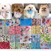 Köpek Giyim 100 PCS/Lot Puppy Pet Bandana Pamuk Bandanas Tie Tımar Ürünleri Hf01