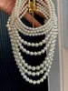 Pendant Necklaces Exquisite Fashion Brand Small Multi-layer Pearl Choker Necklace