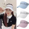 Caps Nouveau Golf Ball Hat Femme Summer Automne Golf Sequins Long Brim Suncreen Caps