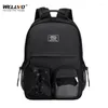 Rucksack Black Travel Frauen Große wasserdichte Schulbeutel College -Studenten Teenager lässig Laptop Rucksack Trolley Belt XA430C