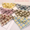 Dog Apparel Cute Cat Collar Neck Gaiter Neckerchief Bandana Adjustable Pet Scarf Scarves Triangular Binder Bandage For Puppy Kitten