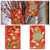 Gift Wrap 3Pcs/set Lucky Money Pouch Chinese Dragon Red Envelope 2024 Year Decorations Pocket