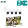 SISTEMA ZOOHI SECIFICA SOLARE OUTDOOR SISTEMA SISTEMA SISTEMA SISTEMA KIT SISTEMA DI SISTEMA 3MP IP TATTURA PIR RICHATTURA PIR ALLARME ALLARME