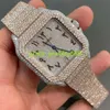 New arrival branded iced out high quality luxury wrist watch for men in natural diamond with enhanced vvs clarity