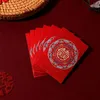 Enveloppe cadeau 20pcs multiples motifs argent poche chinois bonne chance souhaits enveloppe rouge sacs chanceux cadeaux