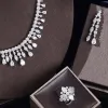 Narzędzia Saudyjska arabska biżuteria dla kobiet przyjęcie weselne cyrkon Crystal Dubai Bridal Jewelry Gift Prezent