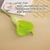 装飾的な花oc'leafカスタマイズは、DIYパーティーホーム用のリアルな人工花マルチカラーの長尾のカラブーケをサポートしています