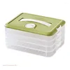 Storage Bottles Convenient Lockable Dumpling Container Food Containers Holder With Lid Refrigerator Froze Plastic Box