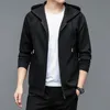 Sweat à capuche masculin High Brand Matel 2024 Spring Casual Cotton Zippper Cardigan Male à manches longues Vestes Sweatshirt