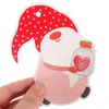 Figurines décoratives 16pcs Saint-Valentin suspendus Gnome Gnome Mariage Partage décor décor Paper Pendants décorations