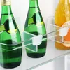 Kök lagring 2st kylskåp partition plast återanvändbar justering hållbart sortiment prylar delande klipp